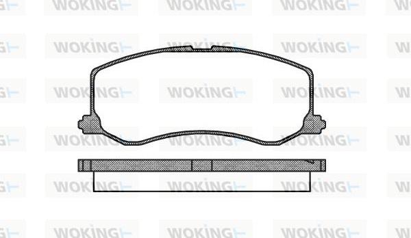 Woking P5103.00 - Bremžu uzliku kompl., Disku bremzes ps1.lv