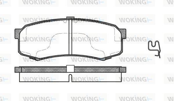 Woking P5133.04 - Bremžu uzliku kompl., Disku bremzes ps1.lv