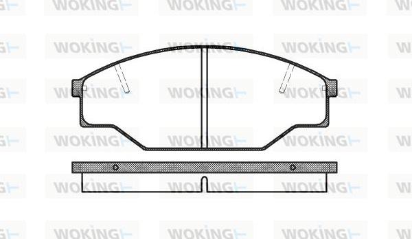 Woking P5123.00 - Bremžu uzliku kompl., Disku bremzes ps1.lv