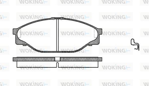 Woking P5123.20 - Bremžu uzliku kompl., Disku bremzes ps1.lv