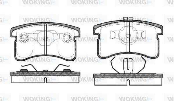 Woking P5893.00 - Bremžu uzliku kompl., Disku bremzes ps1.lv