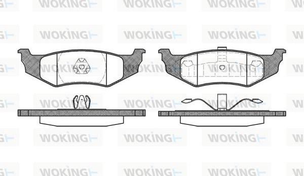 Woking P5823.40 - Bremžu uzliku kompl., Disku bremzes ps1.lv