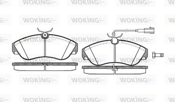 Woking P5873.11 - Bremžu uzliku kompl., Disku bremzes ps1.lv