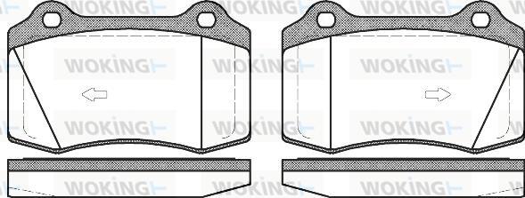 Woking P5343.55 - Bremžu uzliku kompl., Disku bremzes ps1.lv