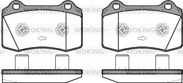 Woking P5343.58 - Bremžu uzliku kompl., Disku bremzes ps1.lv