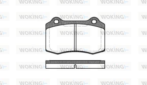 Woking P5343.30 - Bremžu uzliku kompl., Disku bremzes ps1.lv