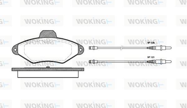 Woking P5383.04 - Bremžu uzliku kompl., Disku bremzes ps1.lv