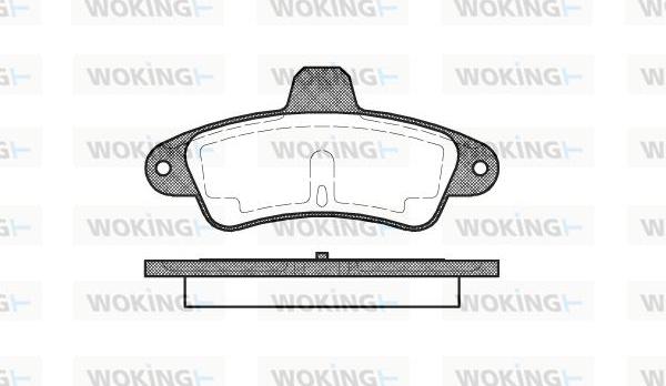 Woking P5333.00 - Bremžu uzliku kompl., Disku bremzes ps1.lv