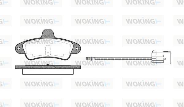 Woking P5333.02 - Bremžu uzliku kompl., Disku bremzes ps1.lv