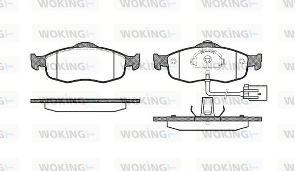 Woking P5323.02 - Bremžu uzliku kompl., Disku bremzes ps1.lv