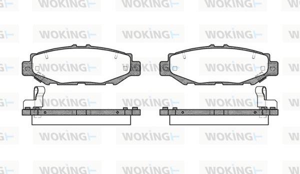 Woking P5243.04 - Bremžu uzliku kompl., Disku bremzes ps1.lv