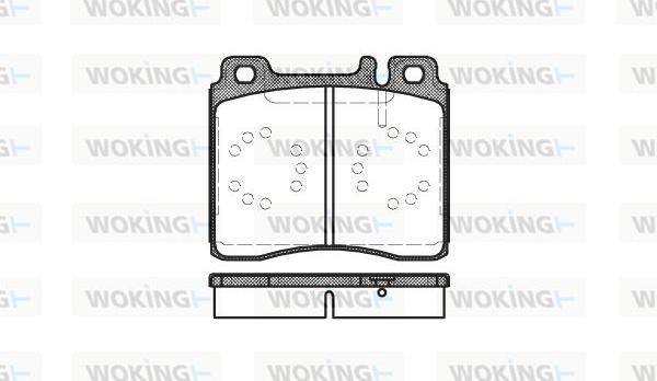 Woking P5203.00 - Bremžu uzliku kompl., Disku bremzes ps1.lv