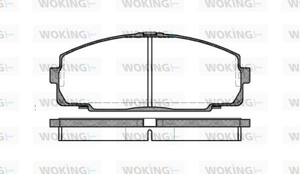 Woking P5213.00 - Bremžu uzliku kompl., Disku bremzes ps1.lv