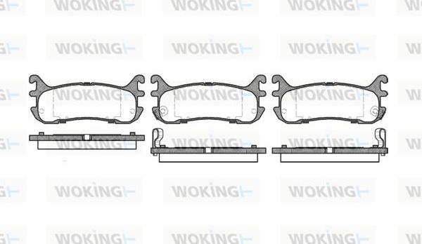 Woking P5793.02 - Bremžu uzliku kompl., Disku bremzes ps1.lv