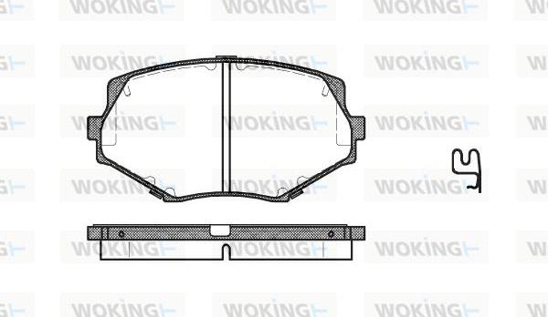 Woking P5783.02 - Bremžu uzliku kompl., Disku bremzes ps1.lv