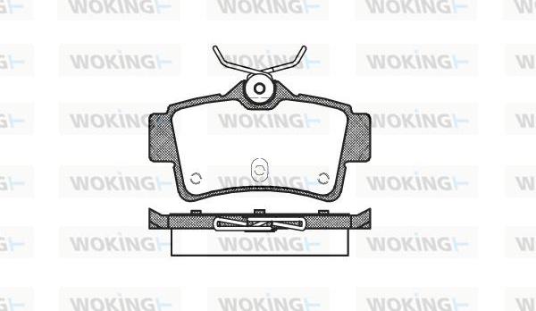 Woking P5723.00 - Bremžu uzliku kompl., Disku bremzes ps1.lv