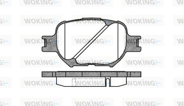 Woking P6423.00 - Bremžu uzliku kompl., Disku bremzes ps1.lv