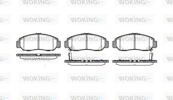 Woking P6473.12 - Bremžu uzliku kompl., Disku bremzes ps1.lv