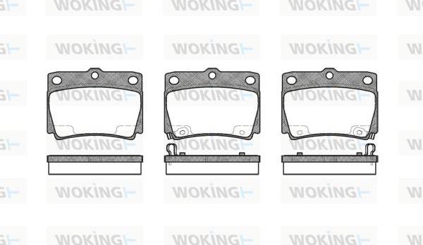 Woking P6503.02 - Bremžu uzliku kompl., Disku bremzes ps1.lv