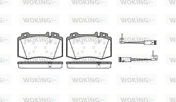 Woking P6693.02 - Bremžu uzliku kompl., Disku bremzes ps1.lv