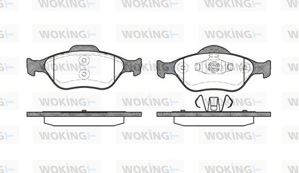 Woking P6663.00 - Bremžu uzliku kompl., Disku bremzes ps1.lv