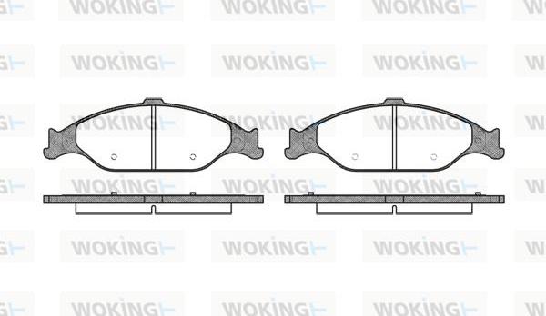 Woking P6603.00 - Bremžu uzliku kompl., Disku bremzes ps1.lv