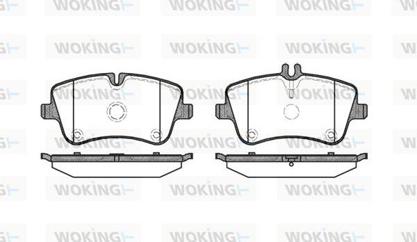 Woking P6683.00 - Bremžu uzliku kompl., Disku bremzes ps1.lv