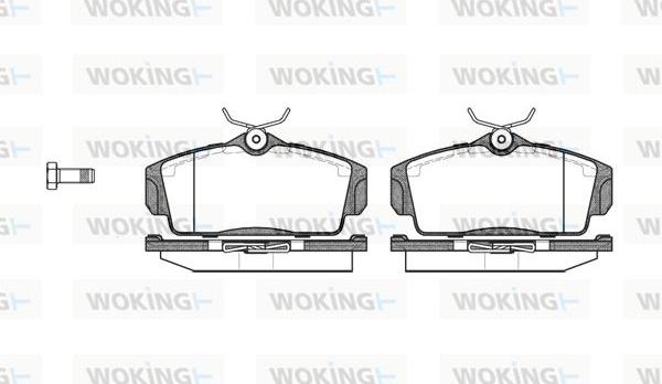 Woking P6043.00 - Bremžu uzliku kompl., Disku bremzes ps1.lv