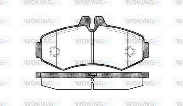 Woking P6013.00 - Bremžu uzliku kompl., Disku bremzes ps1.lv