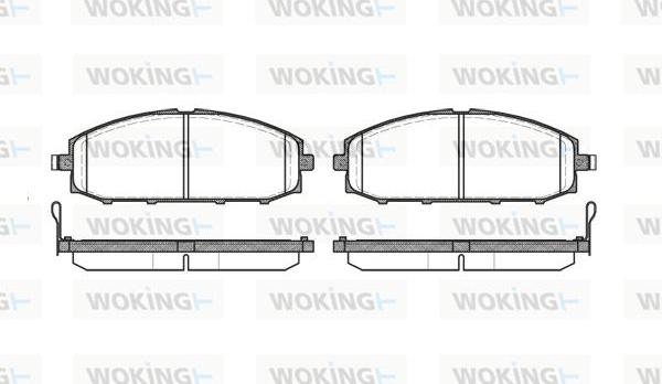 Woking P6113.04 - Bremžu uzliku kompl., Disku bremzes ps1.lv