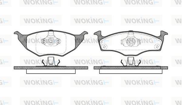 Woking P6183.00 - Bremžu uzliku kompl., Disku bremzes ps1.lv