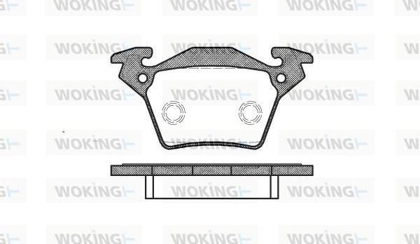 Woking P6173.00 - Bremžu uzliku kompl., Disku bremzes ps1.lv