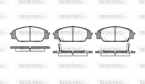 Woking P6353.02 - Bremžu uzliku kompl., Disku bremzes ps1.lv