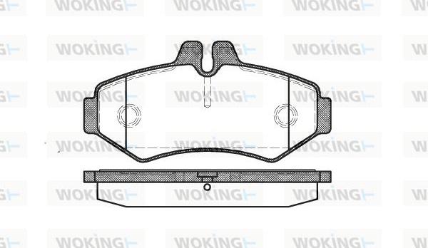 Woking P6333.00 - Bremžu uzliku kompl., Disku bremzes ps1.lv