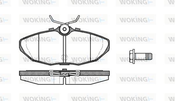 Woking P6323.10 - Bremžu uzliku kompl., Disku bremzes ps1.lv