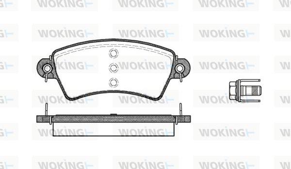 Woking P6263.00 - Bremžu uzliku kompl., Disku bremzes ps1.lv