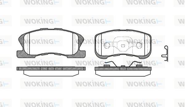 Woking P6203.02 - Bremžu uzliku kompl., Disku bremzes ps1.lv