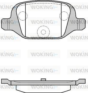 Woking P6273.00 - Bremžu uzliku kompl., Disku bremzes ps1.lv