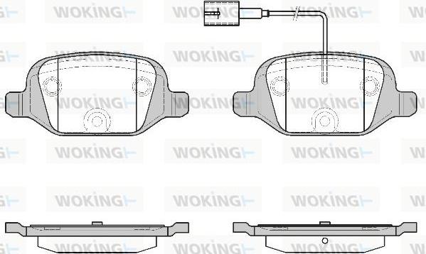 Woking P6273.12 - Bremžu uzliku kompl., Disku bremzes ps1.lv