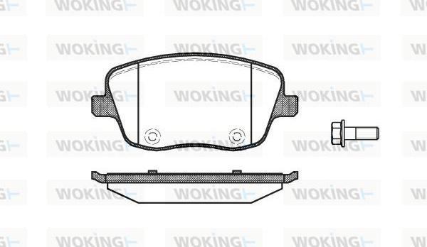 Woking P6753.00 - Bremžu uzliku kompl., Disku bremzes ps1.lv