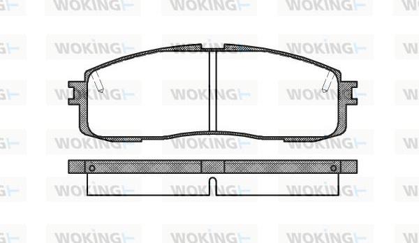 Woking P0993.10 - Bremžu uzliku kompl., Disku bremzes ps1.lv