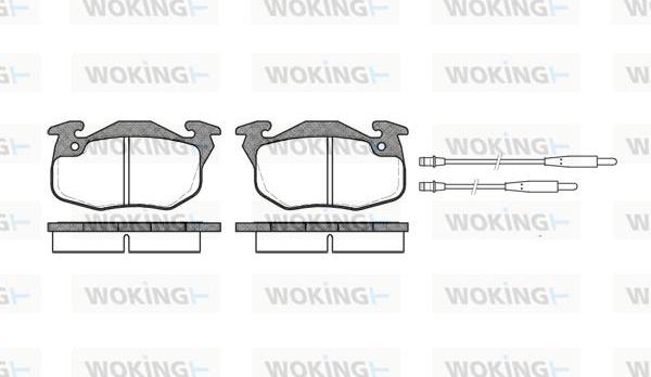 Woking P0923.44 - Bremžu uzliku kompl., Disku bremzes ps1.lv