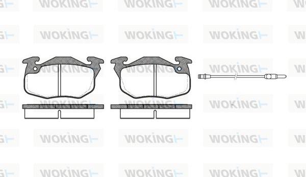 Woking P0923.12 - Bremžu uzliku kompl., Disku bremzes ps1.lv