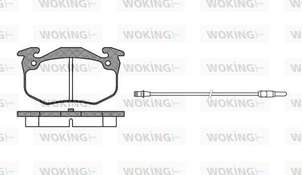 Woking P0443.92 - Bremžu uzliku kompl., Disku bremzes ps1.lv