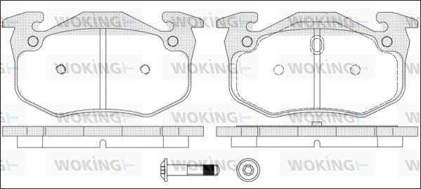 Woking P0443.70 - Bremžu uzliku kompl., Disku bremzes ps1.lv