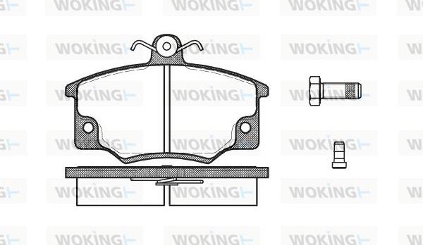 Woking P0463.44 - Bremžu uzliku kompl., Disku bremzes ps1.lv