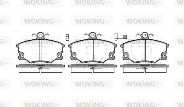 Woking P0463.80 - Bremžu uzliku kompl., Disku bremzes ps1.lv