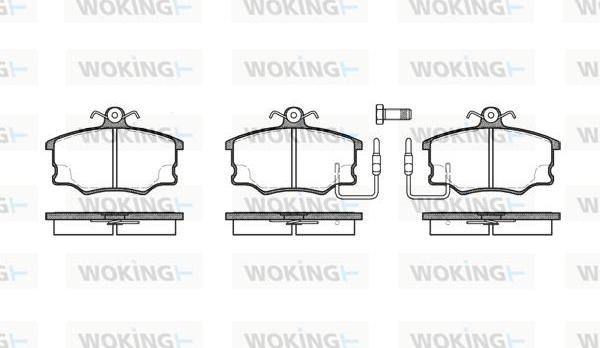 Woking P0463.32 - Bremžu uzliku kompl., Disku bremzes ps1.lv