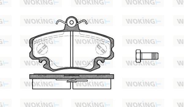 Woking P0413.10 - Bremžu uzliku kompl., Disku bremzes ps1.lv