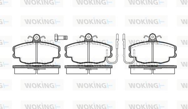 Woking P0413.12 - Bremžu uzliku kompl., Disku bremzes ps1.lv